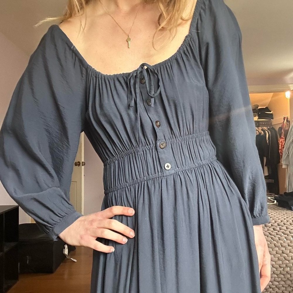 Madewell ‘Sophia’ midi dress, navy sz M